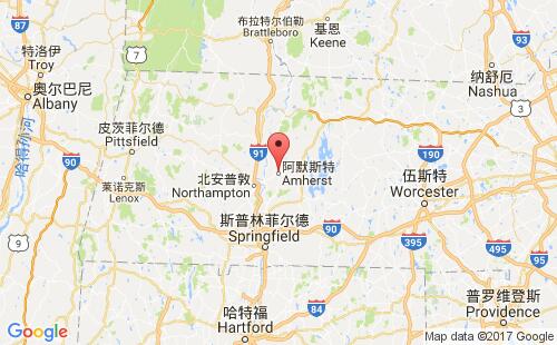 加拿大海運(yùn)港口阿默斯特amherst港口地圖