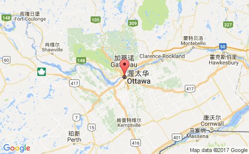 加拿大海運(yùn)港口渥太華ottawa,on港口地圖