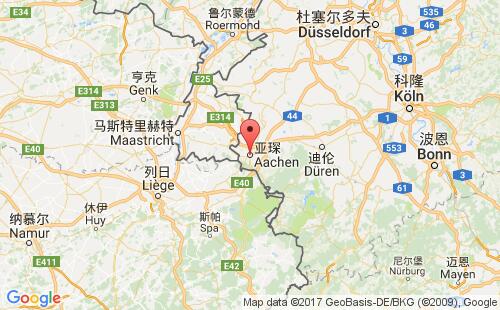 德國港口亞琛aachen港口地圖