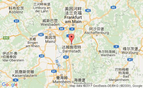 德國港口達姆施塔特darmstadt港口地圖