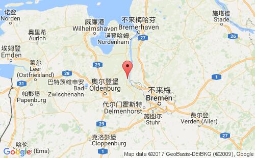 德國(guó)港口埃爾斯費(fèi)萊特elsfleth港口地圖