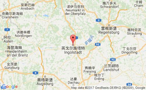 德國港口英戈爾斯塔特ingolstadt港口地圖