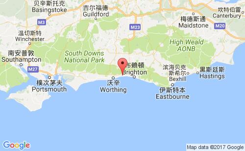 英國港口肖勒姆shoreham港口地圖