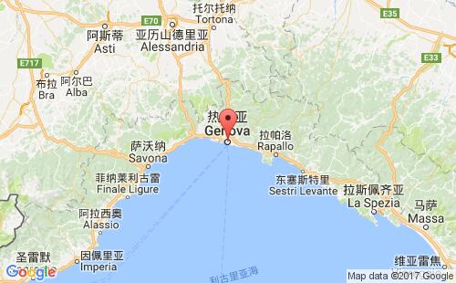 意大利港口熱那亞genova港口地圖