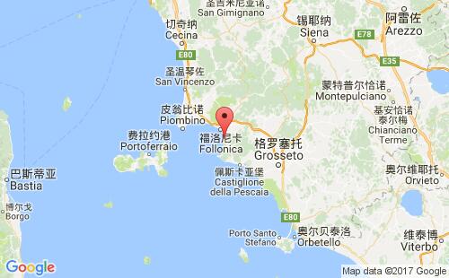 意大利港口波蒂格里歐內(nèi)portiglione港口地圖