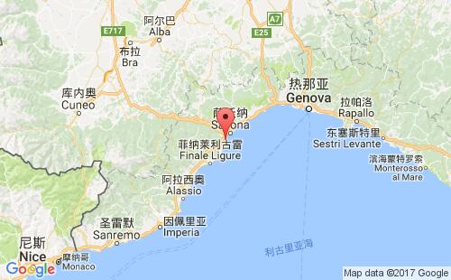 意大利港口瓦多利古雷vado ligure港口地圖