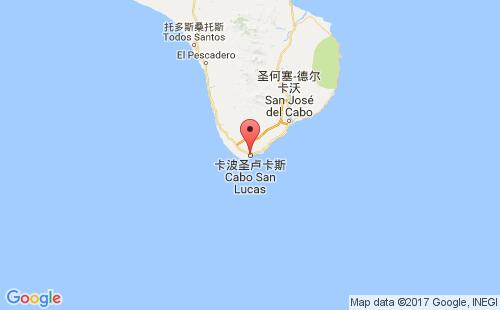 墨西哥海運(yùn)港口波圣盧卡斯cabo san lucas港口地圖