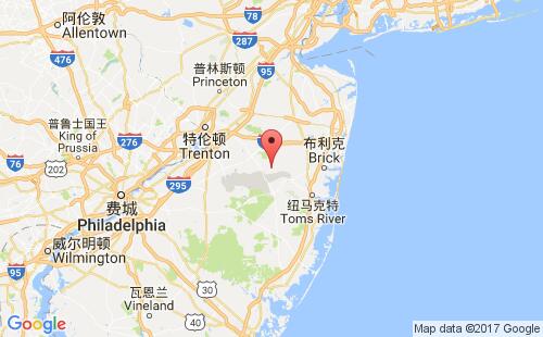 美國海運(yùn)港口新澤西new jersey,nj港口地圖