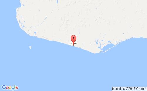 美國海運港口諾姆nome港口地圖