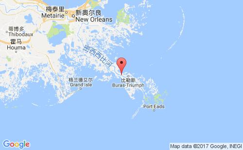 美國海運(yùn)港口奧斯特里卡ostrica港口地圖