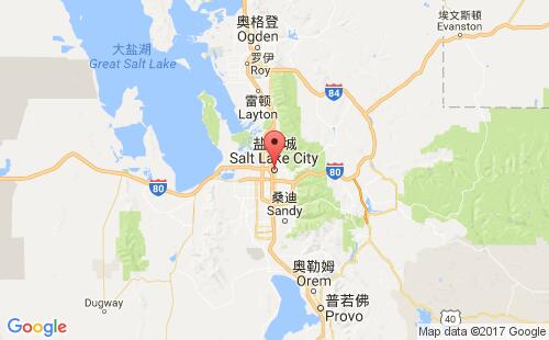 美國海運(yùn)港口鹽湖城salt lake city,ut港口地圖