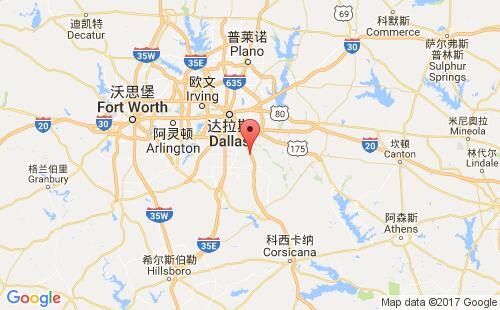 美國海運(yùn)港口威爾默wilmer,tx港口地圖